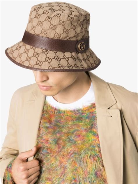 gucci white bucket hat|gucci fedora bucket hat.